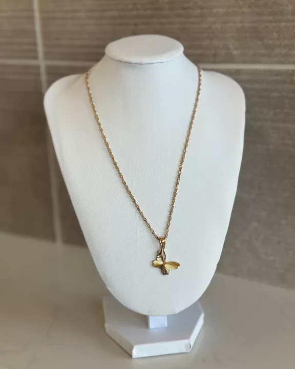 Butterfly 18k Gold Plated Necklace