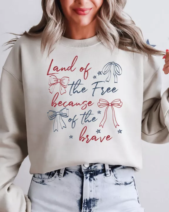 Land Of The Free Home Of The Brave Graphic Crew