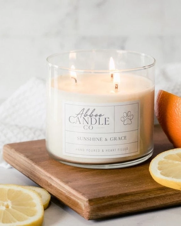 Sunshine and Grace 3-Wick Soy Candles
