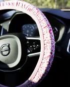 Pink Leopard Steering Wheel Cover