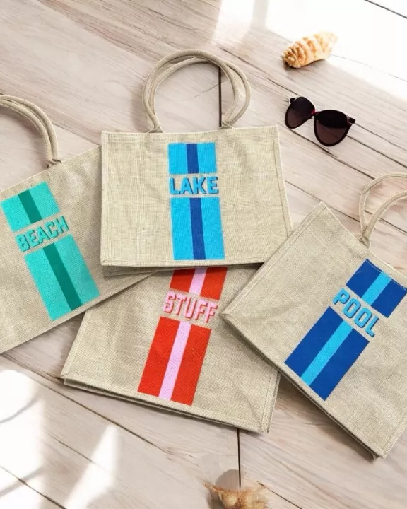 Summer Fun Jute Totes