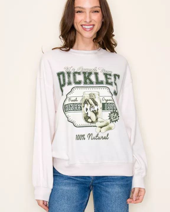 Premium wash Pickles graphic sweatshirt