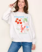 Happy Club Foodie Graphic Sweatshirt