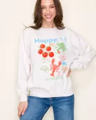 Happy Club Foodie Graphic Sweatshirt
