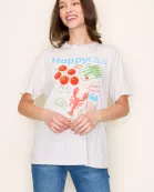 Happy Club Foodie Graphic Top