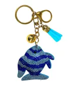 Sealife Crystal Bling Keychain