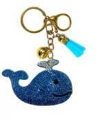 Sealife Crystal Bling Keychain