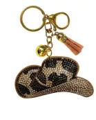 Cowboy Hat Crystal Keychains
