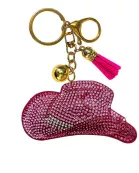 Cowboy Hat Crystal Keychains
