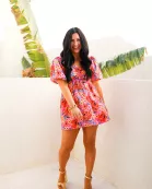 Hannah Elastic Waist Mini Dress - Daisy Days