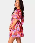 Hannah Elastic Waist Mini Dress - Daisy Days