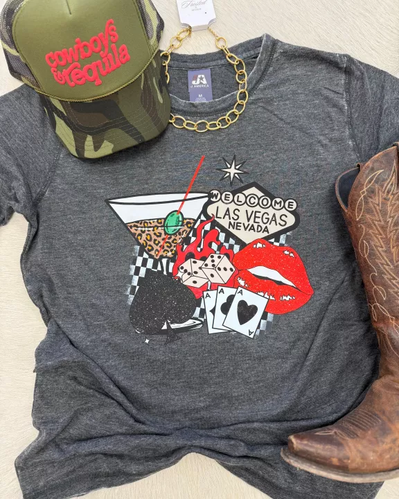 Vegas Collage Tee