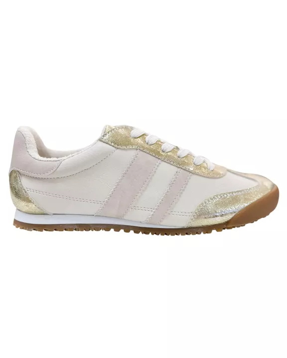 Madrid Sneaker in Beige and Gold
