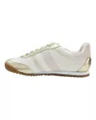 Madrid Sneaker in Beige and Gold