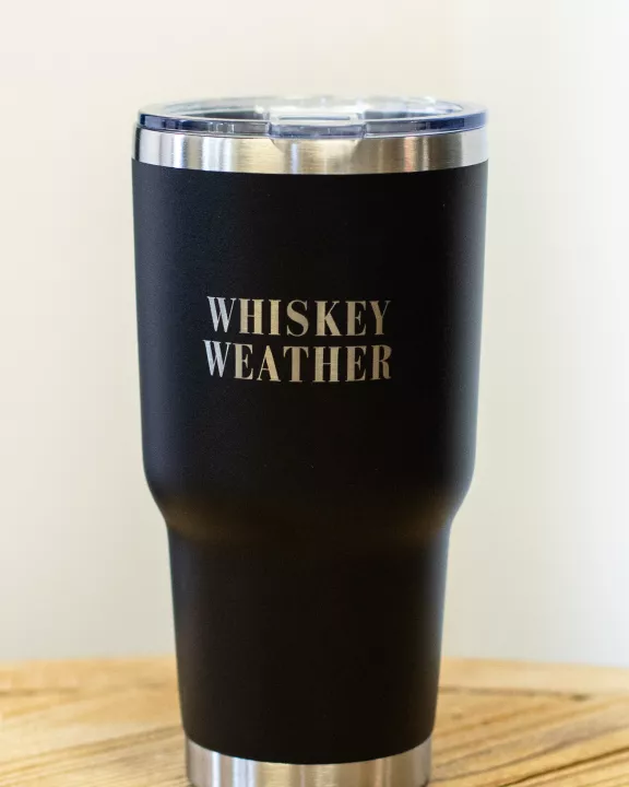 30oz Black Whiskey Weather Tumbler