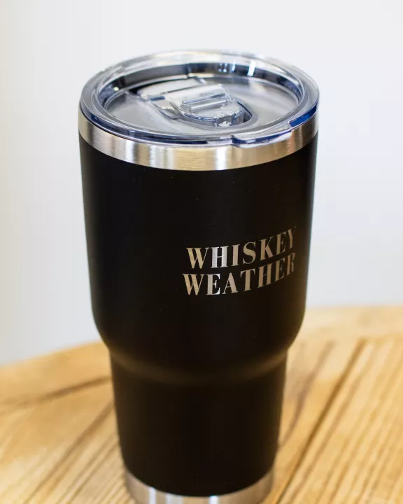 30oz Black Whiskey Weather Tumbler