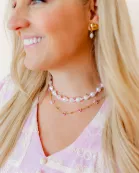 Dani Dangle Heart Earrings