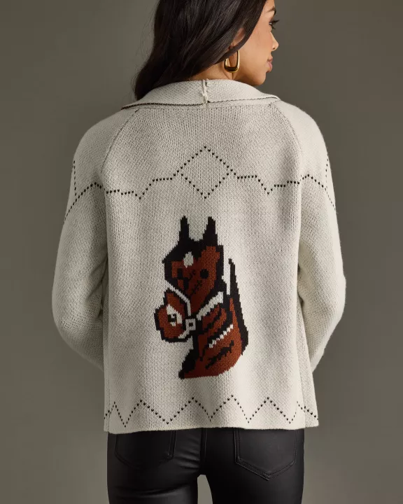 Ivory Horse Cardigan