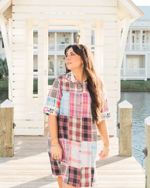 Paisley Tunic- Plaid