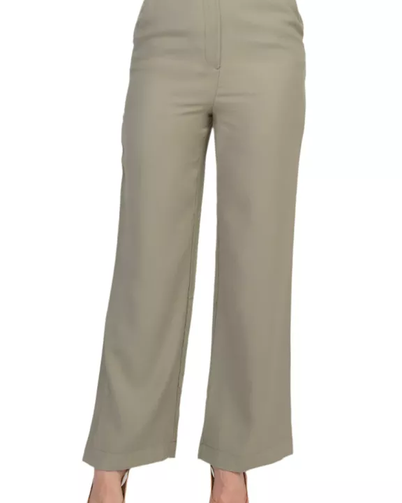 Truth High Waist Olive Wide Leg Trouser Pants