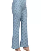 Elie Tahari Camryn Floral Side Seam Pockets Banded Waist Straight-Leg Pants