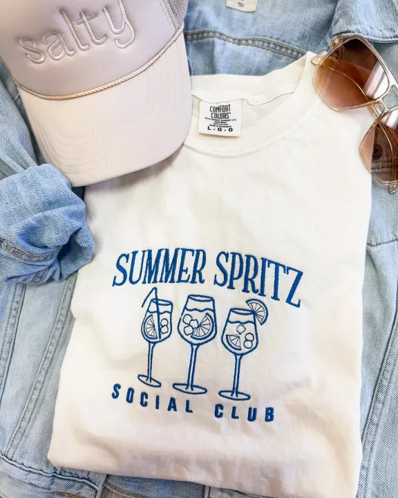 Summer Spritz Embroidered Tee