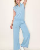 WIDE LEG LONG SCUBA KNIT PANTS- SDP6380