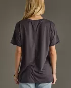 Bonfires, Flannels, S'mores Tee - Charcoal