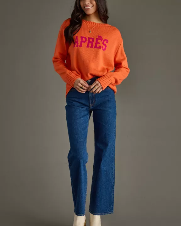 Orange Apres Sweater