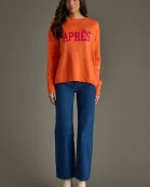 Orange Apres Sweater