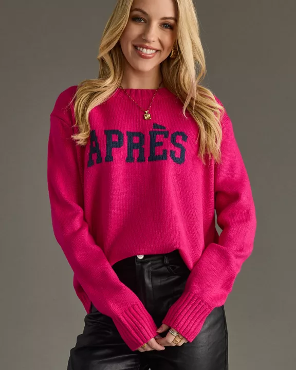 Bright Pink Apres Sweater