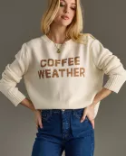Ivory Coffee Weather Sweater