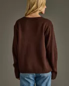 Dark Brown Coffee Weather Sweater