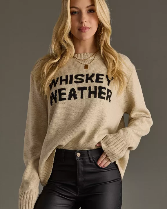 Lt. Tan Whiskey Weather Sweater