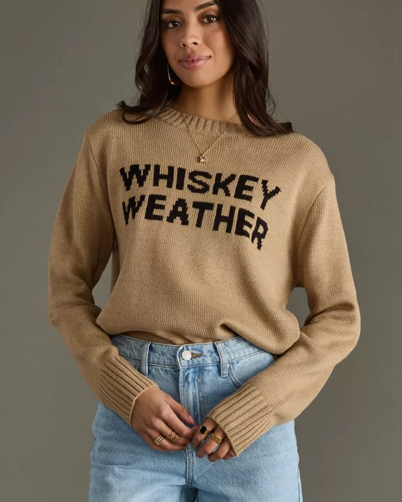 Tan Whiskey Weather Sweater