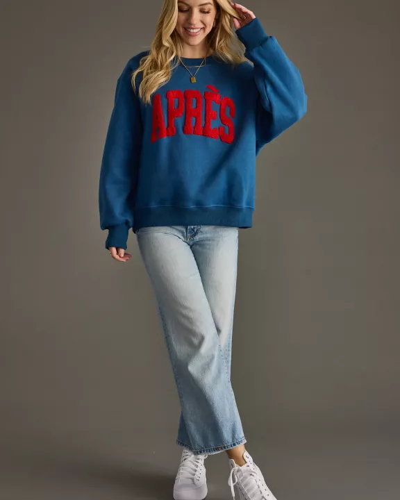 Blue & Red Apres Sweatshirt