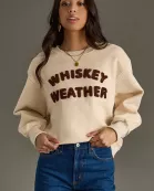 Beige Whiskey Weather Sweatshirt