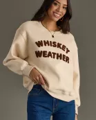 Beige Whiskey Weather Sweatshirt
