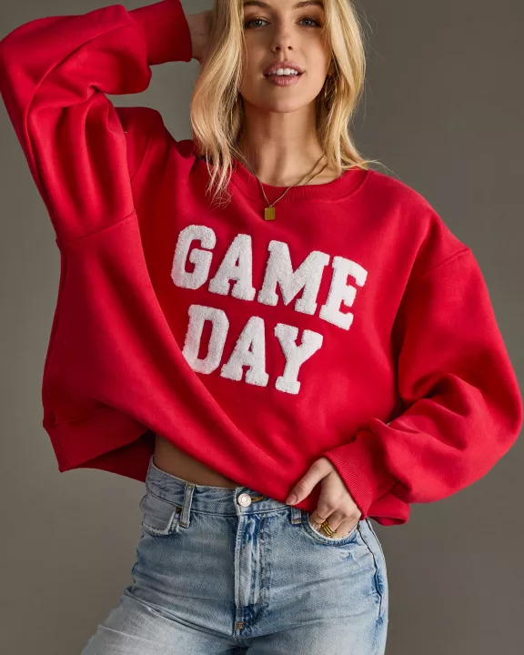 Red Game Day Sweatshirt