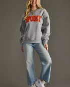 Gray Spooky Sweatshirt