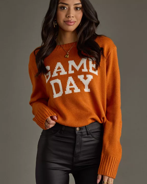 Orange Game Day Sweater