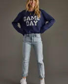 Navy Game Day Sweater