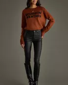 Rust & Black Bourbon Weather Sweater