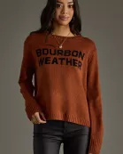 Rust & Black Bourbon Weather Sweater