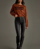 Rust & Black Bourbon Weather Sweater