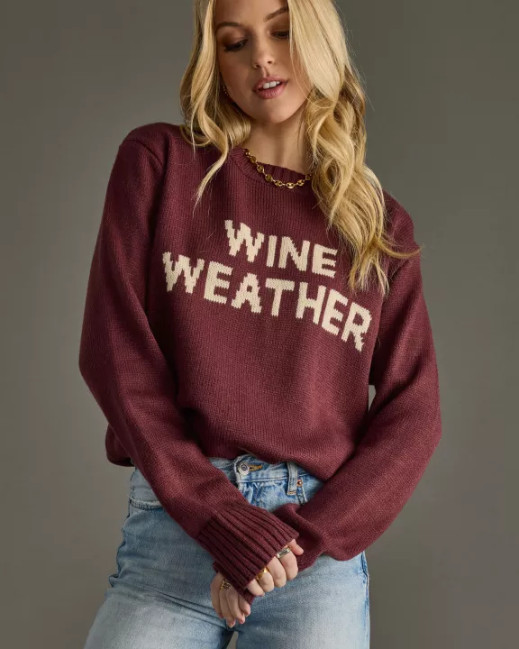 Wine Weather Sweater