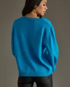 Blue & Orange Ski Sweater