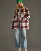 Red, Green & White Plaid Jacket