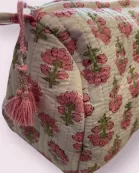 Block Print Cosmetic Bags