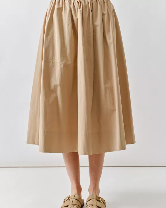 MAS3302 POPLIN MIDI FULL SKIRTS